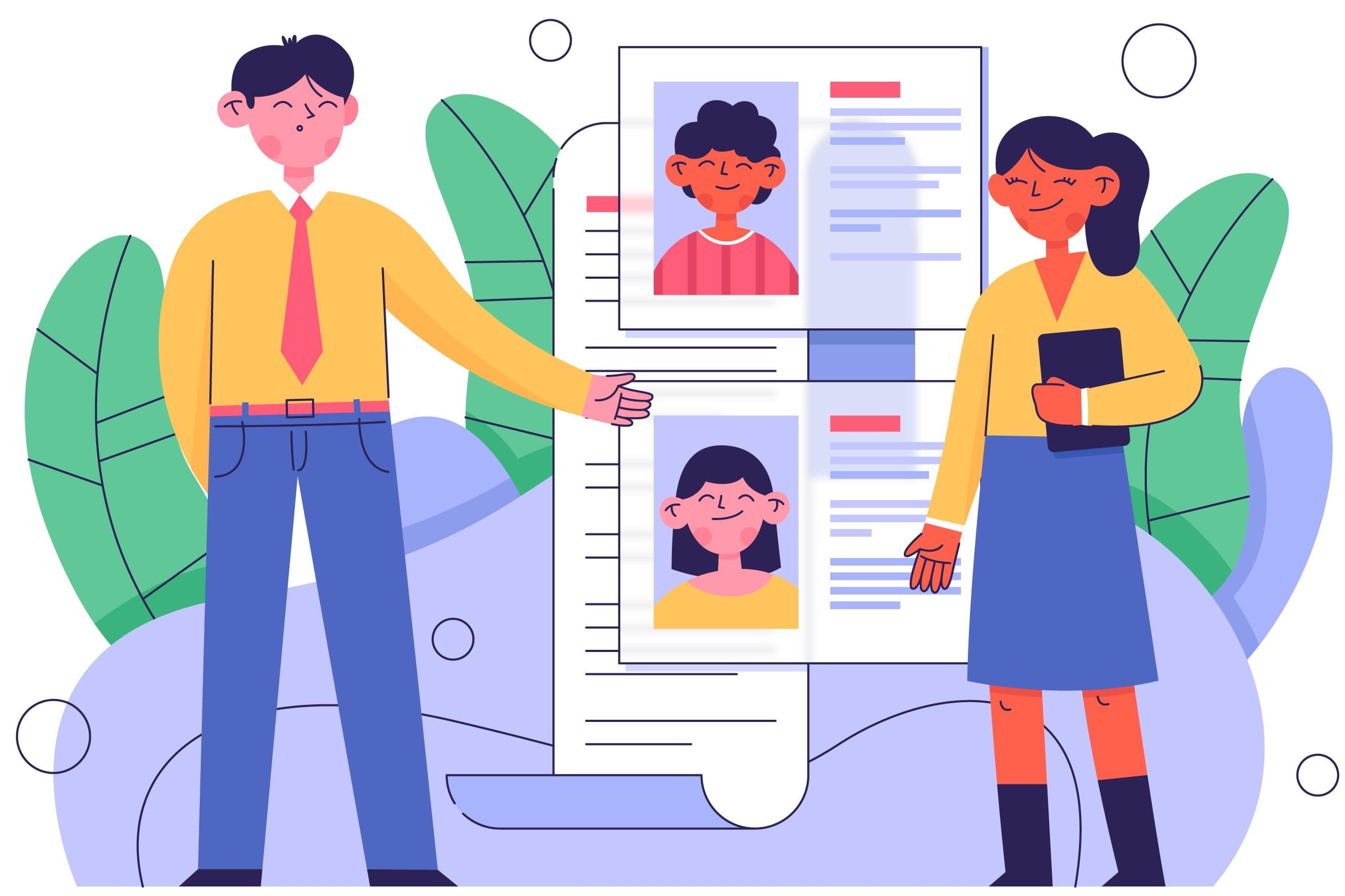 Ilustrasi membangun CV